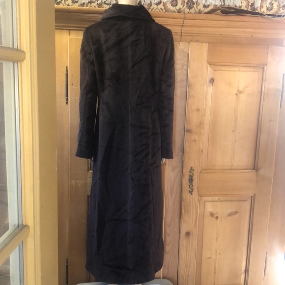 Cinzia Rocca Piacenza Baby Llama Brown Classic Italian Coat size 8 - Picture 4 of 10